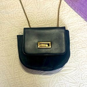 Black and Gold crossbody purse